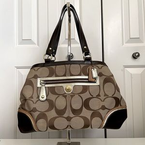 Coach Handbag Signature with Pink Interior